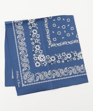 JOSEPH ABBOUD 【イタリア製・Holliday&Brown】バンダナプリント スカーフ ネイビー系6