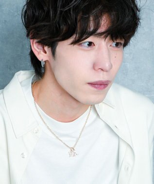 WEGO Mラインストーンダブルモチーフネックレス 柄4