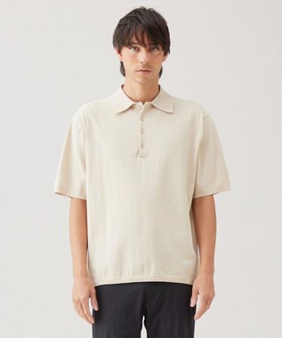 UNFILO MENS スゴ機能美 ニット ポロシャツ【ギフトにもおすすめ】 ベージュ