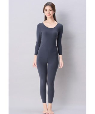 Wing あったかインナーボトム 綿100％(肌側) アウターにひびきにくい ムレにくい 【綿の贅沢 ここちフラット】 足首丈 秋 冬 ER4873 ウイング／ワコール バイオレット