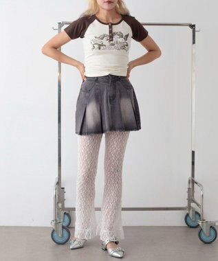 WEGO レースフリルパンツ ホワイト