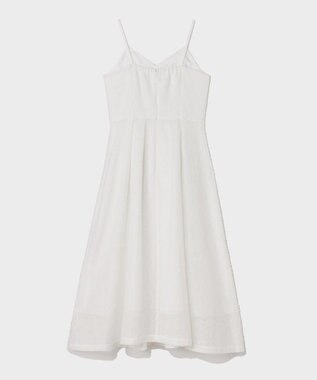 GRACE CONTINENTAL メッシュツイードキャミドレス ホワイト