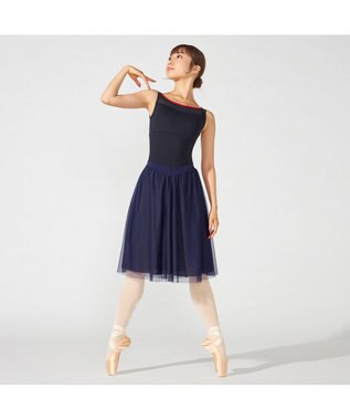 Chacott 【MADOKA SUGAI】ノースリーブレオタード ブラック