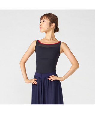 Chacott 【MADOKA SUGAI】ノースリーブレオタード ブラック