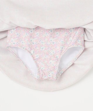 ANY KIDS 花柄チュールワンピース水着 ピンク系