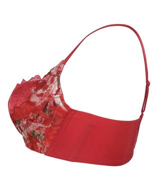 WACOAL 【ハグするブラ】 ブラジャー 体温を感知してカラダになじむ ハグシート 谷間メイク 脇高設計 ペアショーツあり ブラ レディース BRB488 /ワコール レッド