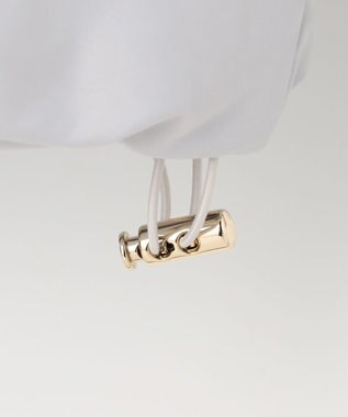 Feroux ファーカラー付き・ダウン見え中綿 ジャケット ライトグレー系