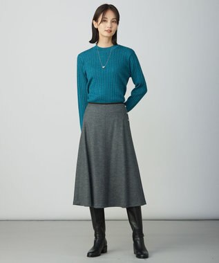 J.PRESS LADIES S ウールスムース スカート グレー系