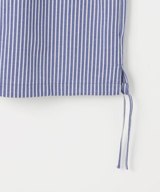 J.PRESS LADIES Jカミーチェストライプ シャツカラー カットソー ネイビーストライプ系