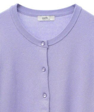 earth music&ecology アンジェリーナラメカーディガン Lavender