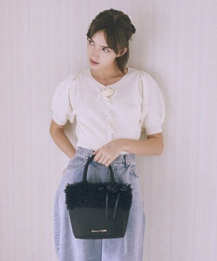 Maison de FLEUR チュールフリルローズ２Ｗａｙバッグ