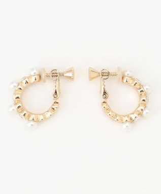 ANY SIS リリー パール調 イヤリング ホワイト系