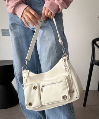 WEGO BIGハトメ2wayショルダー ホワイト