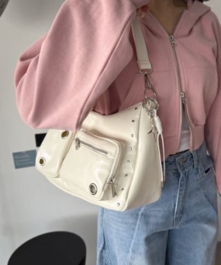 WEGO BIGハトメ2wayショルダー ホワイト