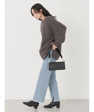 earth music&ecology ふわふわメランジチュニック Brown