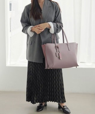 ACE BAGS & LUGGAGE Jewelna Rose OLバッグ・セレム  横型トートバッグ A4サイズ 16189 ジュエルナローズ cs モーヴグレー