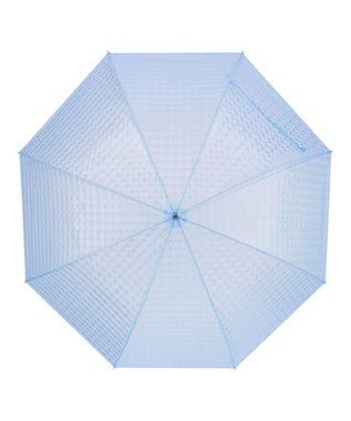 MOONBAT estaa 長傘 ビニール リフレクション3Dスクエア サックスブルー