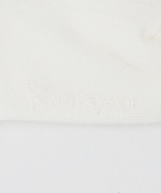 組曲 KIDS 【13~24cm】リボン付シンプル ショートソックス アイボリー系