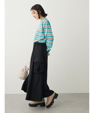 Green Parks ・ＳＵＧＡＲ　ＳＰＯＯＮ　ミリタリーフレアスカート Black