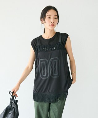 CRAFT STANDARD BOUTIQUE レース切替フリンジビスチェ