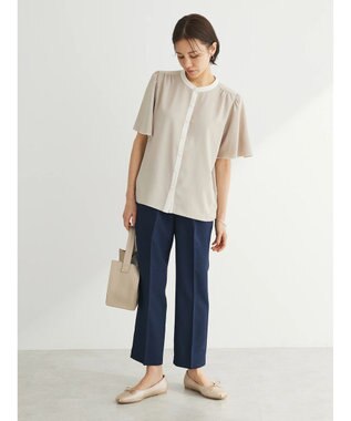 Green Parks ・ＥＬＥＮＣＡＲＥ　ＤＵＥ　バイカラーブラウス Beige