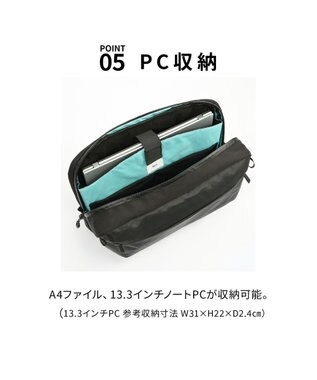 ACE BAGS & LUGGAGE ace. ラグレンティスクロスX ショルダーバッグ A4/13.3インチPC収納 高強度 高撥水 軽量 20066 エース ブラック