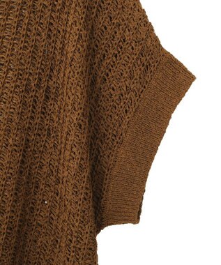 AMERICAN HOLIC 透かし畦ルーズニット Camel