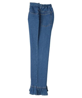 Green Parks ・Ｄｏｕｂｌｅ　Ｆｌａｇｓ　スソフリルストレートデニム Indigo