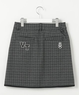 23区GOLF 【WOMEN】ガンクラブチェックプリントスカート ブラック系3