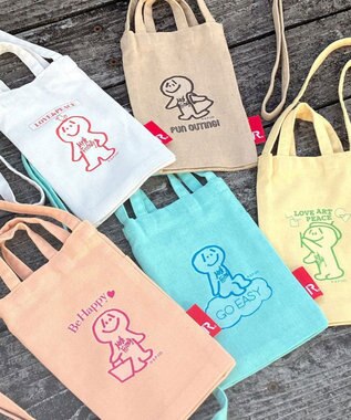 ROOTOTE 6833【直営限定:ミスターフレンドリー】FR.リサイクルコットン.サコッシュ 01：アイボリー