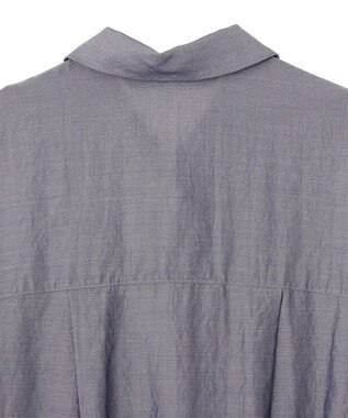 YECCA VECCA サイドスリットドロストシャツ Navy