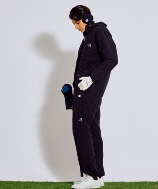 PW CIRCULUS 【撥水加工 / ストレッチ】【MEN】キルティング中綿ブルゾン ゴルフ ブラック系