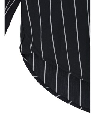 CRAFT STANDARD BOUTIQUE バンドカラーシャツ Stripe Navy