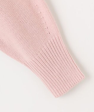 組曲 【WEB限定カラーあり】透かし編みバルキーハイネックニット ピンク系