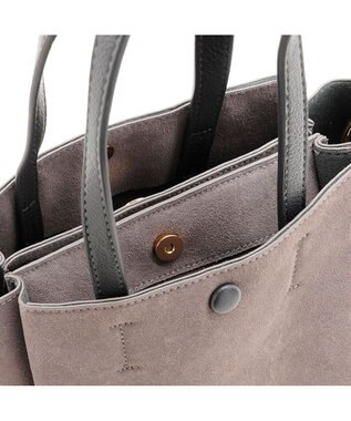 MioFIRANO スエードミディハンドバッグ＆ショルダーバッグセット 2WAY　FIRANO フィラノ GRAY