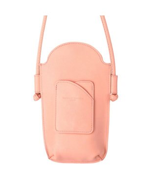 tsumori chisato CARRY バルーンに乗って ポシェット ショルダー スマホケース  【アニマルプリント＆刺繍】 ピンク