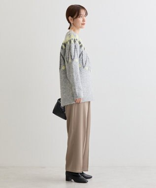 Green Parks 求心柄ニットプルオーバー Gray