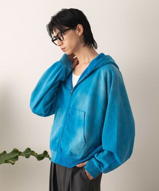 WEGO ショートZIPパーカー ブルーその他