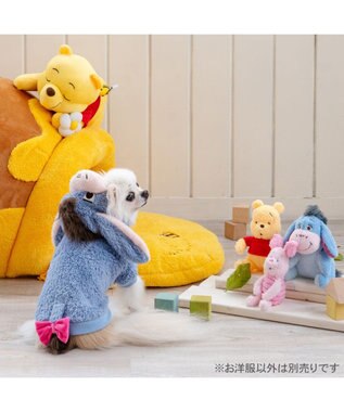 PET PARADISE ディズニー くまのプーさん イーヨー なりきりパーカー 小型犬 ブルーグレー