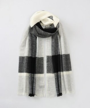 AURORA LANVIN COLLECTION　面割ガーゼ風 カシミヤストール