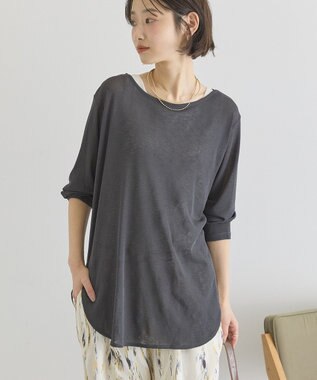 AMERICAN HOLIC ラウンドカットシアープルオーバー Charcoal Gray