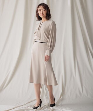 BEIGE， CINDY / フレアスカート Sand × Black