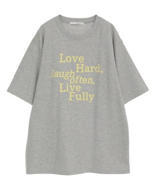 Green Parks ・ＥＬＥＮＣＡＲＥ　ＤＵＥ　ロゴｐｔ　６分袖ＴＥＥ Gray Mixture