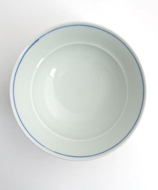 たち吉 【たち吉】おてがる丼ボーダー青〈１個〉波佐見焼 ホワイト×ブルー