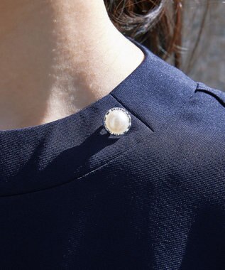 Tiaclasse 【ダブルストレッチ・洗える】フレアワンピース ネイビー