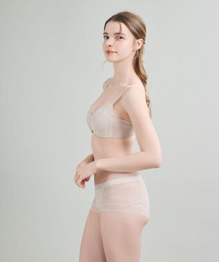 une nana cool 【リニューアル】364ブラ レース ノンワイヤーブラ ベージュ