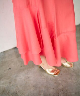 GRACE CONTINENTAL イレギュラーヘムスカート ピンク