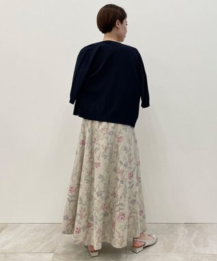 【Sサイズ有】BOTANICAL DYE フラワープリント スカート, ライラック系5, 32