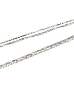 Green Parks ・ＨＡＬＦ　ＴＩＭＥ　サージカルレイヤードネックレス Silver