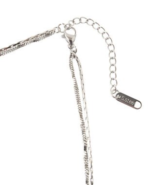 Green Parks ・ＨＡＬＦ　ＴＩＭＥ　サージカルレイヤードネックレス Silver